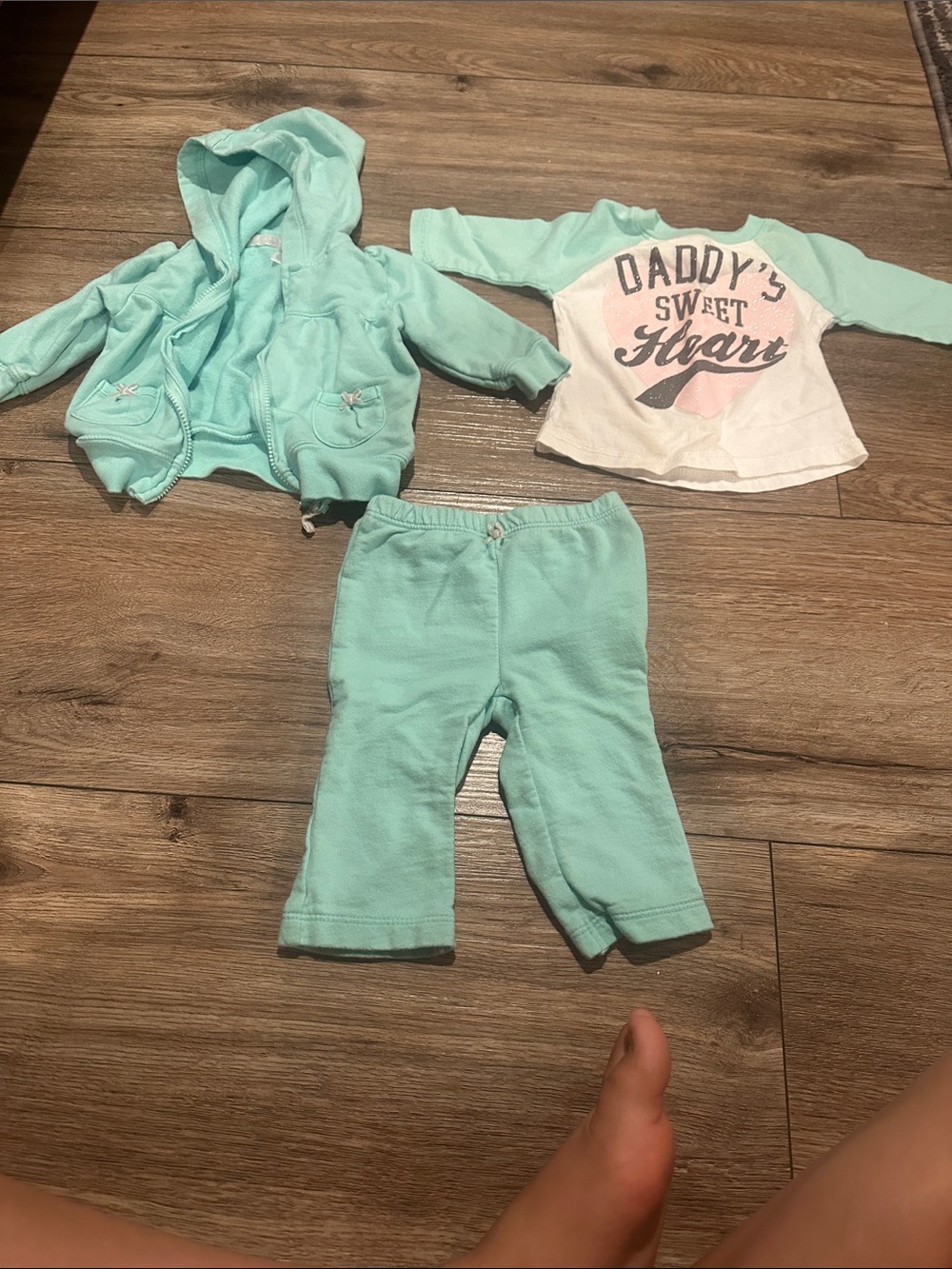 Carter's Mint Green 3-Piece Baby Matching Set
